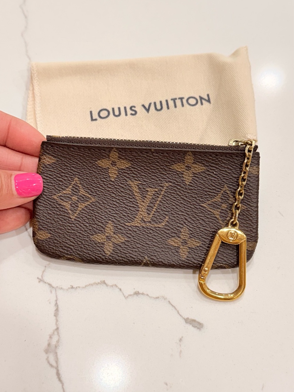 EUC Authentic Louis Vuitton Monogram Cles Key Pouch M62630 - Like New! - Picture 3 of 4